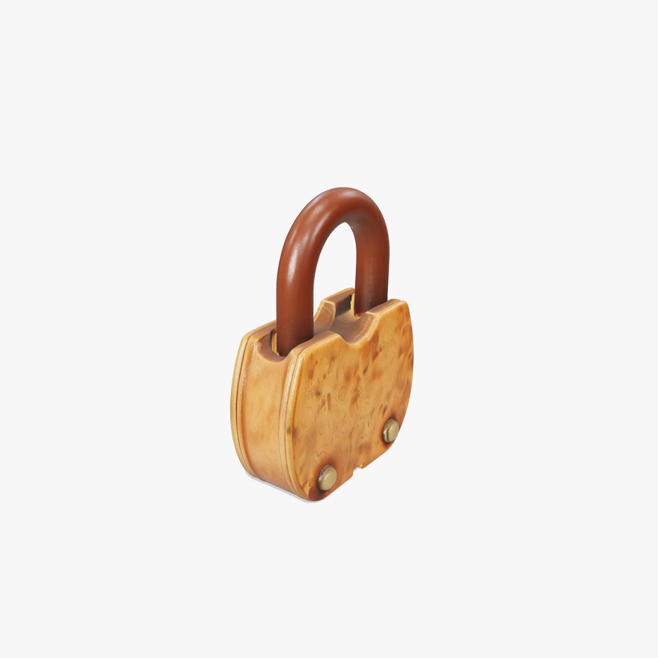 Antique Rusty Lock 3D model pack